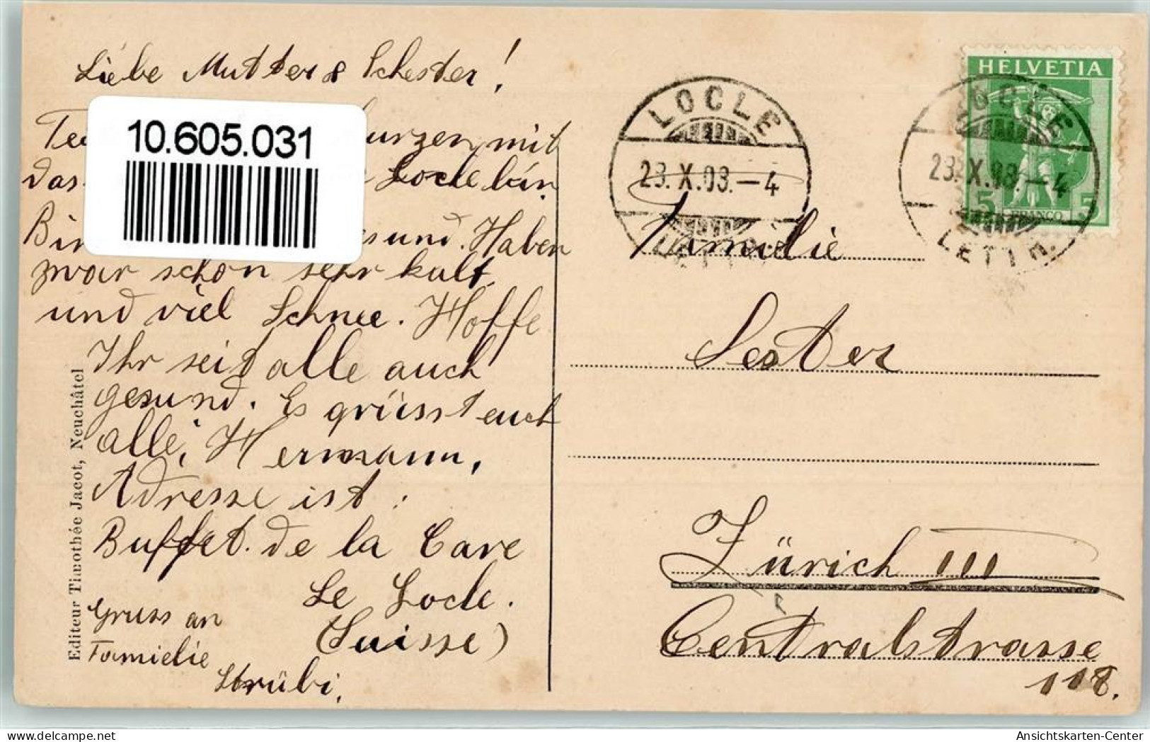 10605031 - Le Locle - Altri & Non Classificati