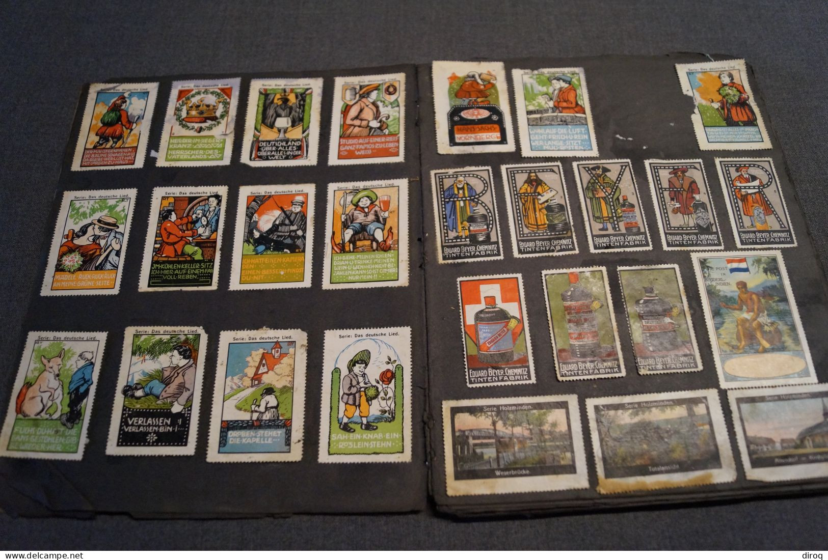 RARE,Album Avec 690 Timbres Vignettes Publicitaire,de 1910 à 1914,collection,collector - Sonstige & Ohne Zuordnung