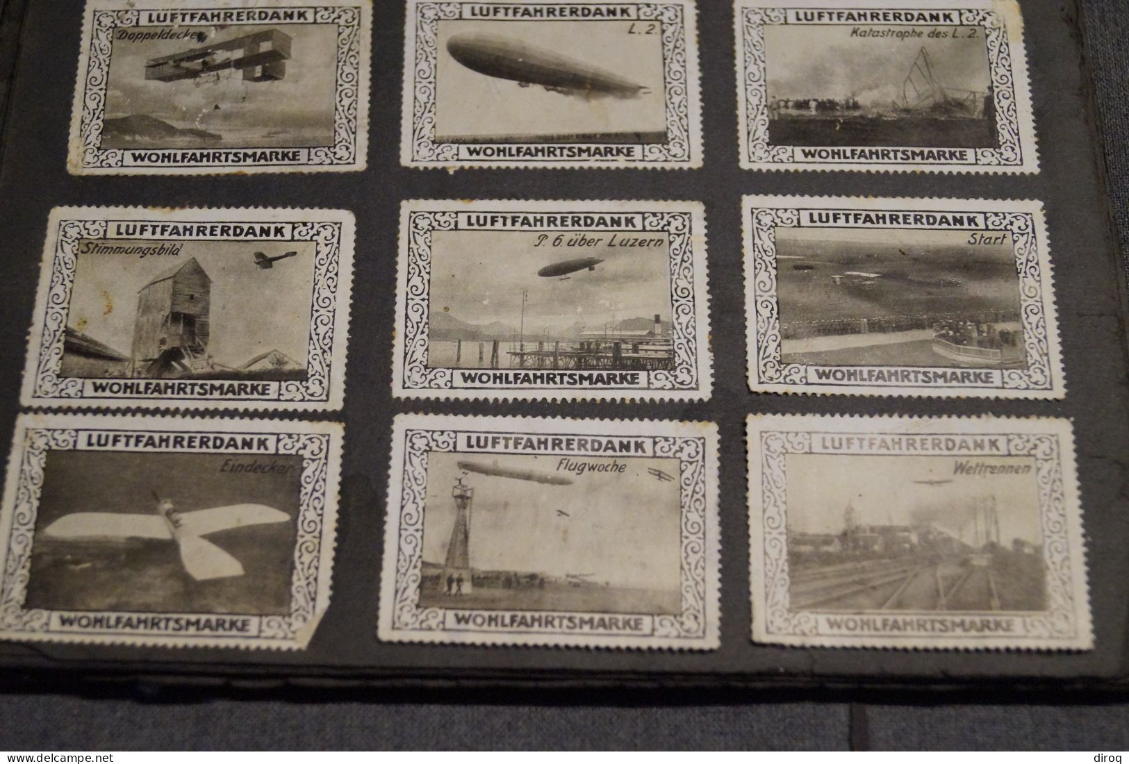 RARE,Album avec 690 timbres vignettes publicitaire,de 1910 à 1914,collection,collector