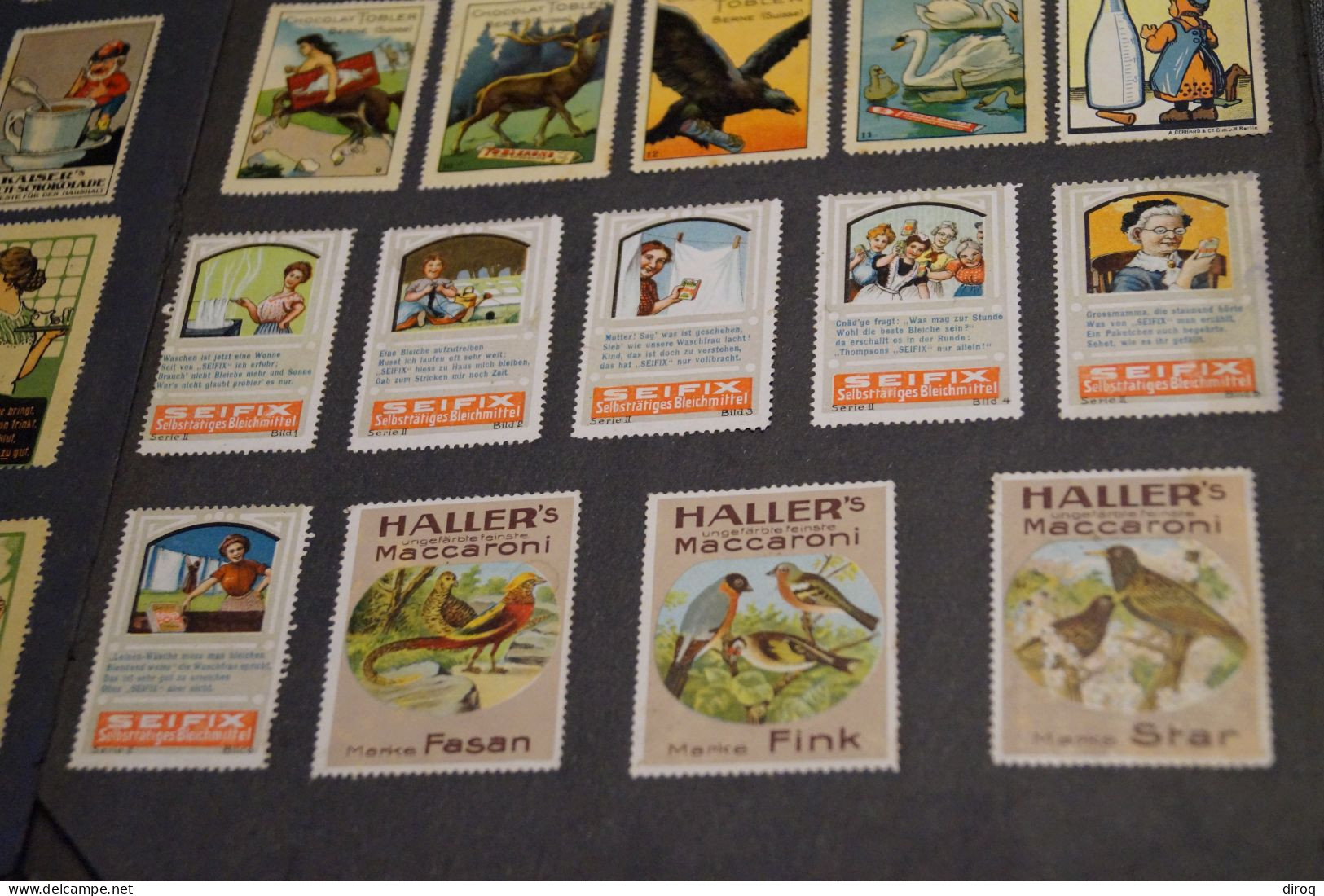 RARE,Album avec 690 timbres vignettes publicitaire,de 1910 à 1914,collection,collector