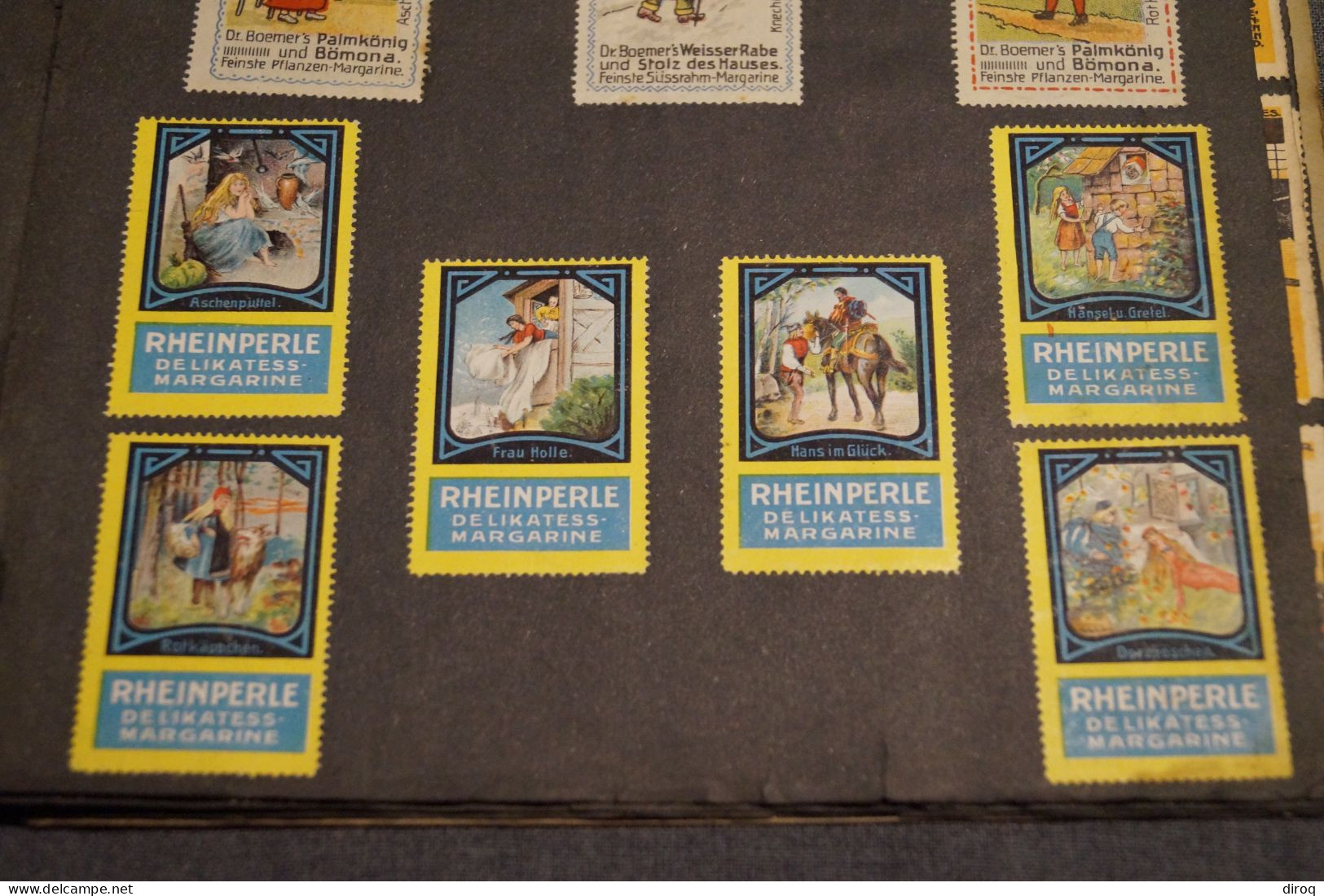 RARE,Album avec 690 timbres vignettes publicitaire,de 1910 à 1914,collection,collector