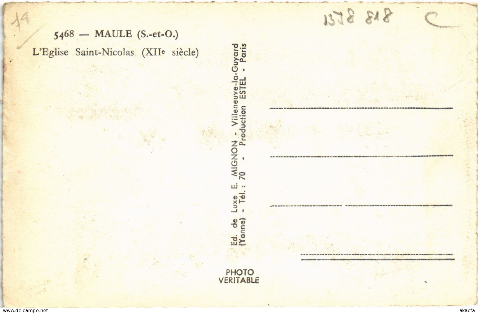 CPA Maule L'Eglise St-Nicholas FRANCE (1378818) - Maule