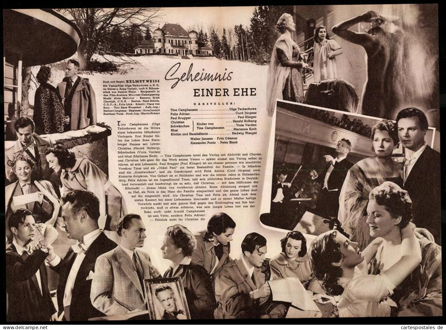 Filmprogramm IFB Nr. 1259, Geheimnis Einer Ehe, Olga Tschechowa, Curd Jürgens, Regie: Helmut Weiss - Magazines