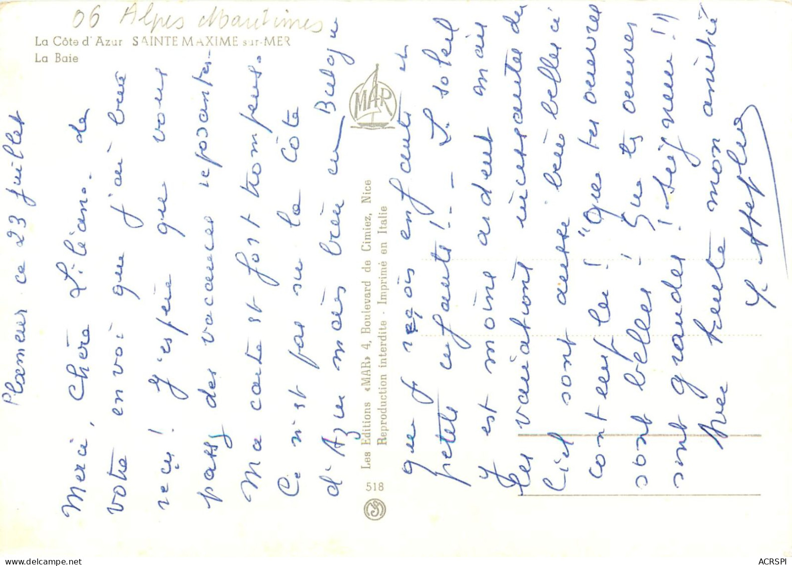 Sainte Maxime Sur Mer, La Baie (scan Recto-verso) KEVREN0000006 - Sainte-Maxime