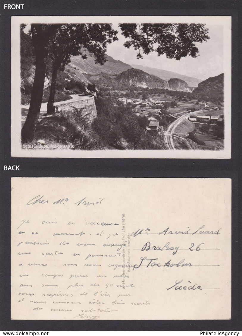 FRANCE, Vintage Postcard, La Tronche (?), General View - La Tronche