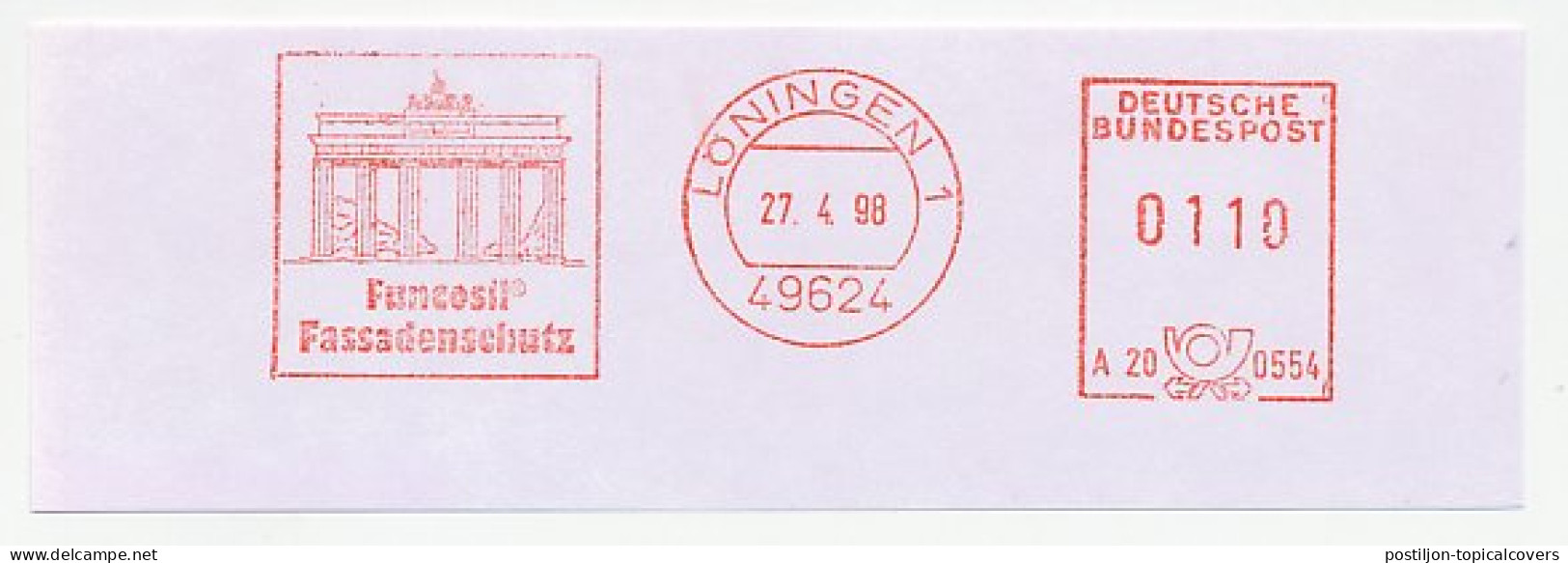 Meter Cut Germany 1998 Brandenburger Tor - Altri & Non Classificati