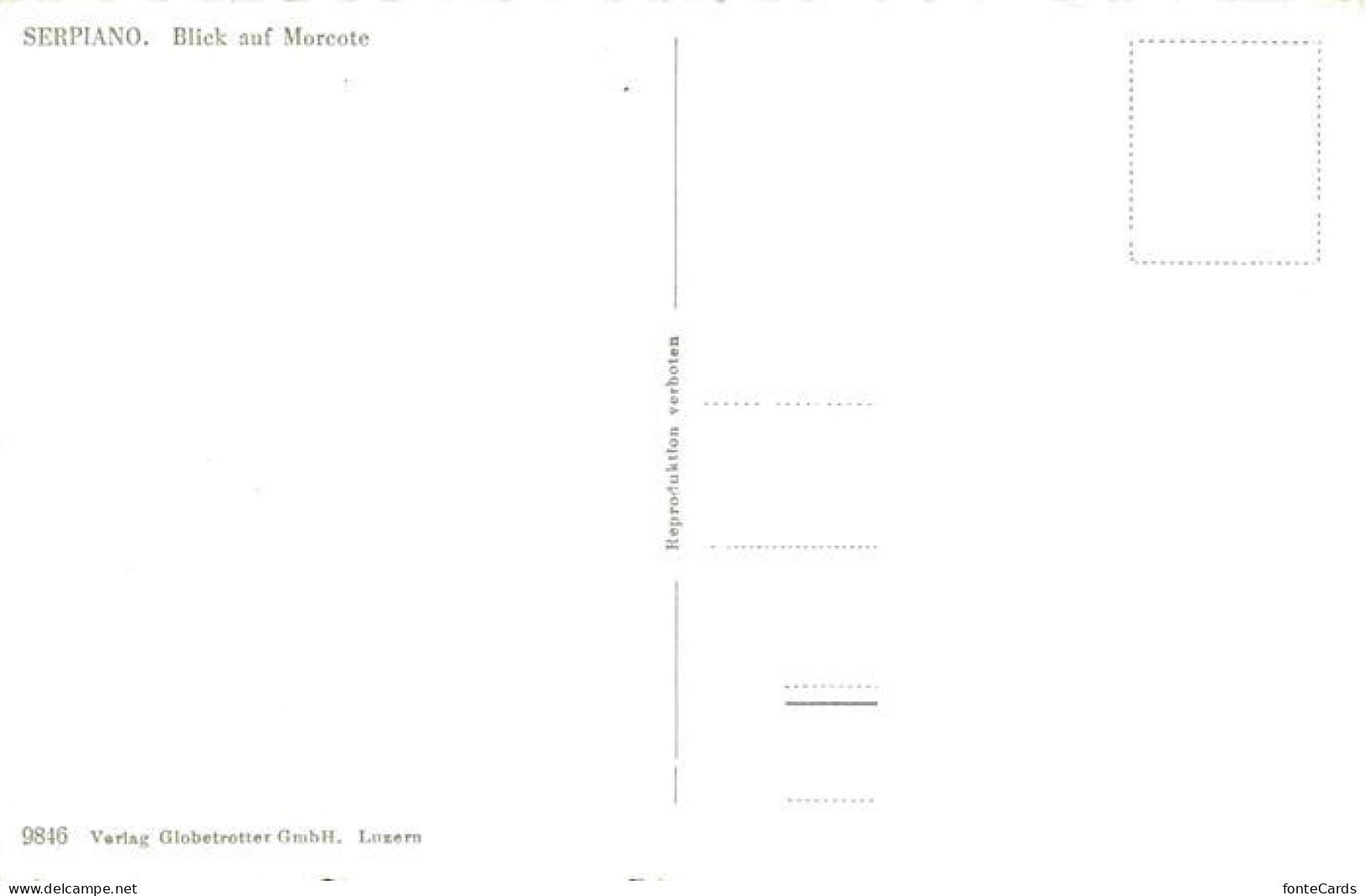 Serpiano Lugano TI Panorama Blick Auf Morcote Luganersee Alpen - Altri & Non Classificati