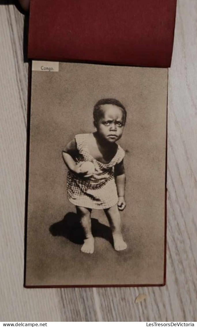 [-45%] Carnet De Cartes Complet - Congo - Photographies Denfants Et Vues Du Congo - Cartes Postales Anciennes - Congo Belga