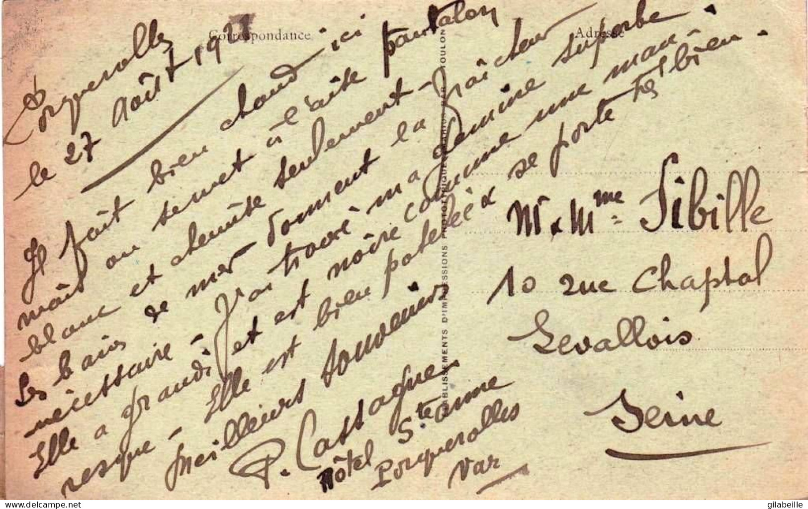 83 - Var -  ILE  De PORQUEROLLES - Le Fort Du Grand Langoustier - Porquerolles