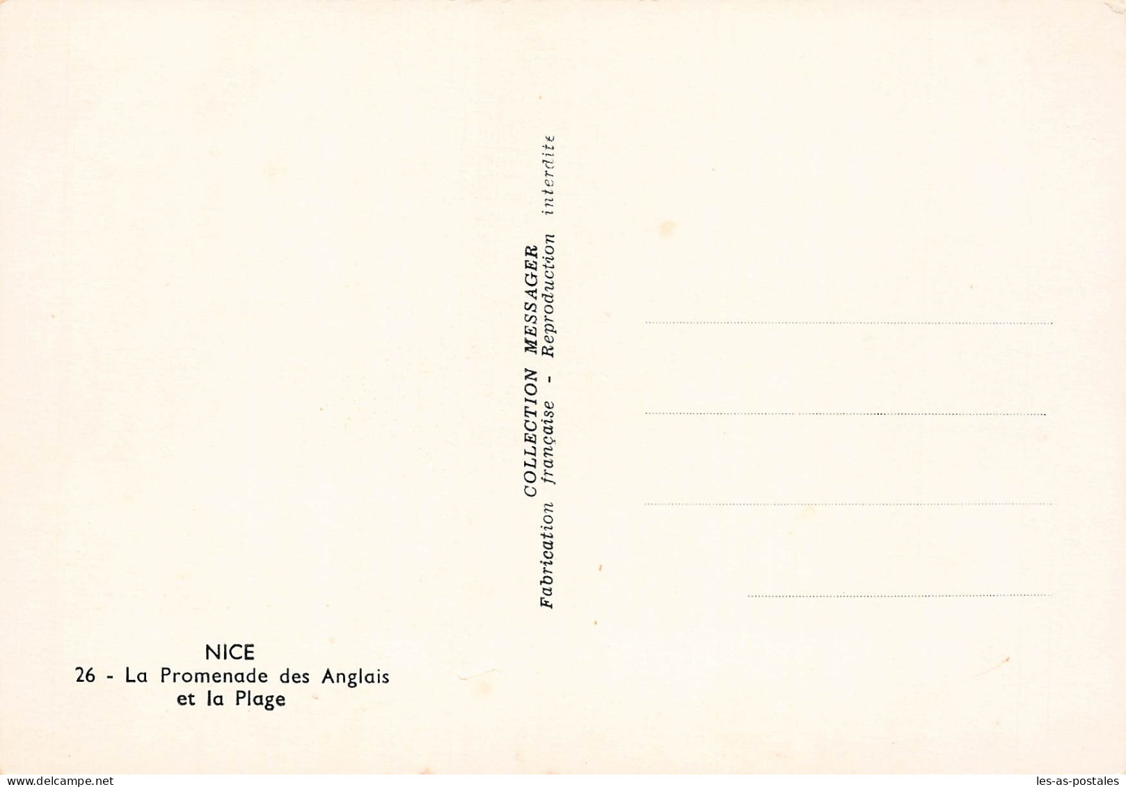 06 NICE LA PROMENADE DES ANGLAIS ET LA PLAGE - Panoramic Views