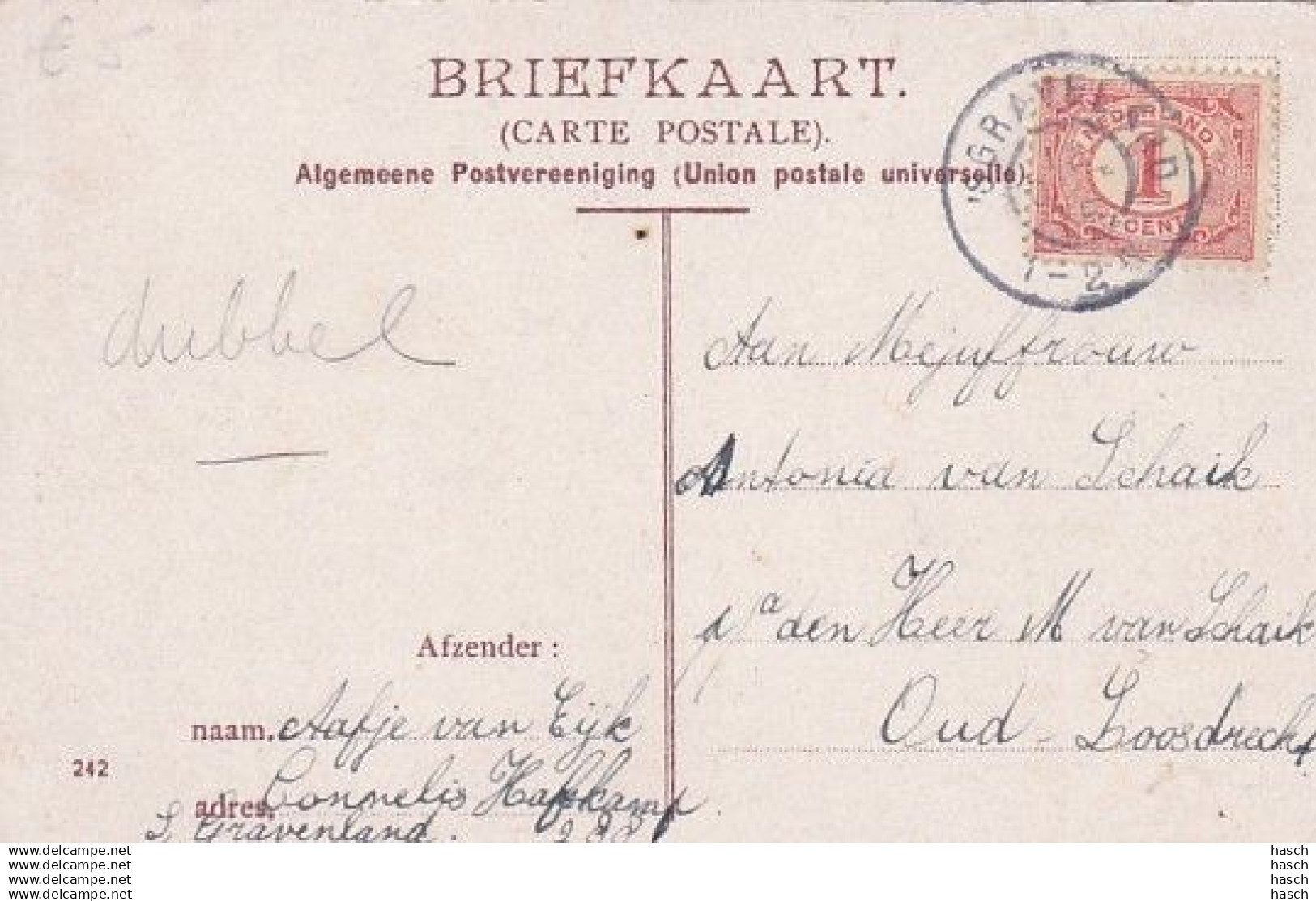 4843517Hilversum, Emmastraat. (kleine Beschadigingen Bovenrand) - Hilversum