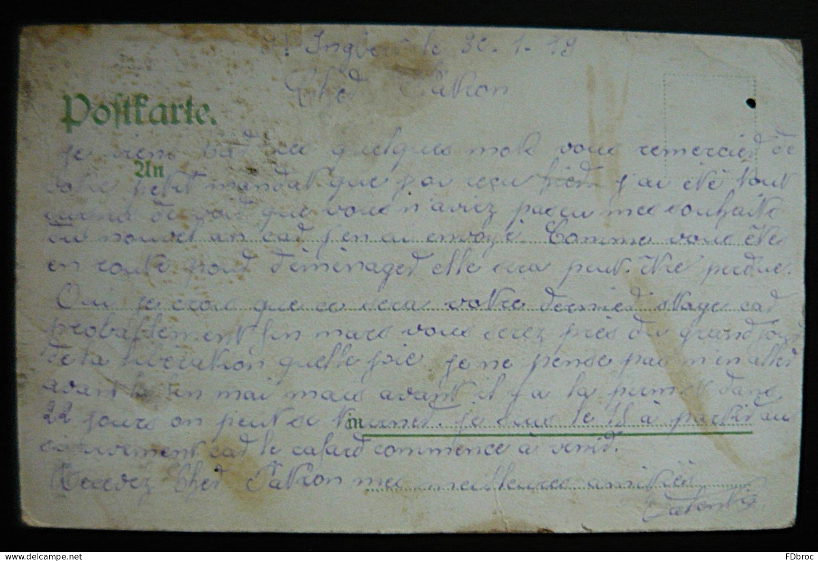 CPA  Gruss Aus St. INGBERT ( état Moyen - Tachée ) - Altri & Non Classificati