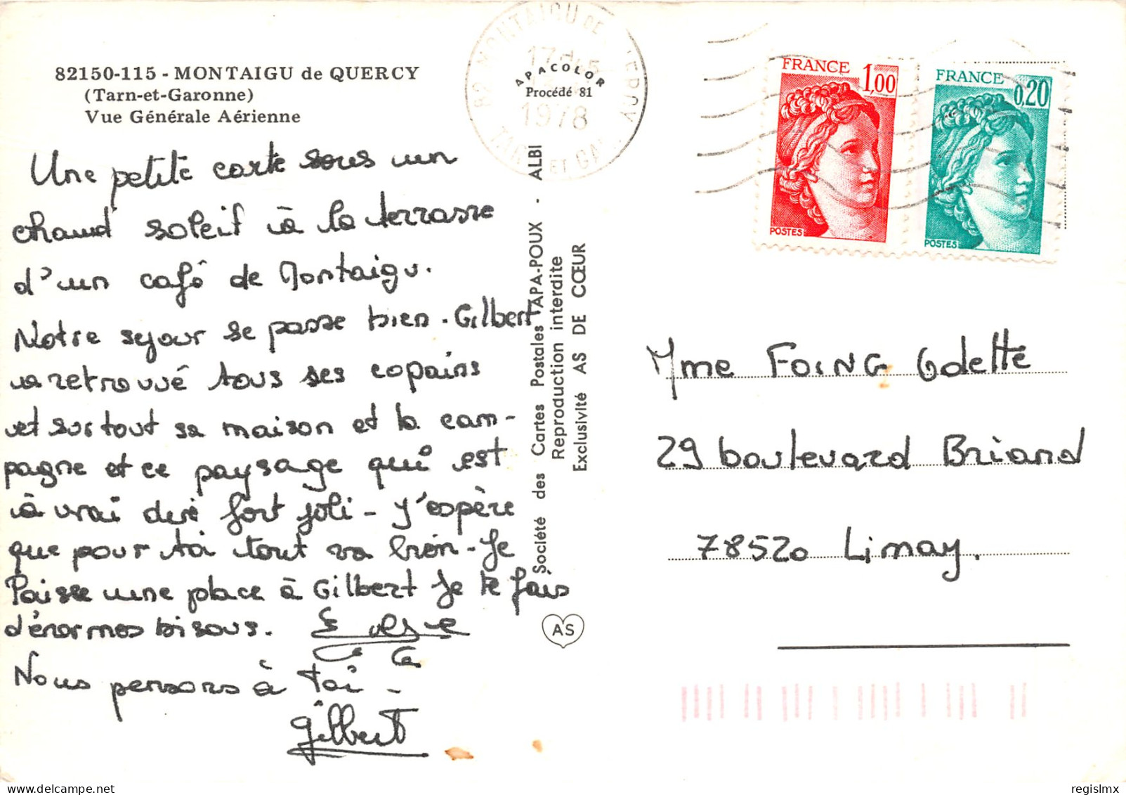 82-MONTAIGU DE QUERCY-N°T325-C/0049 - Montaigu De Quercy