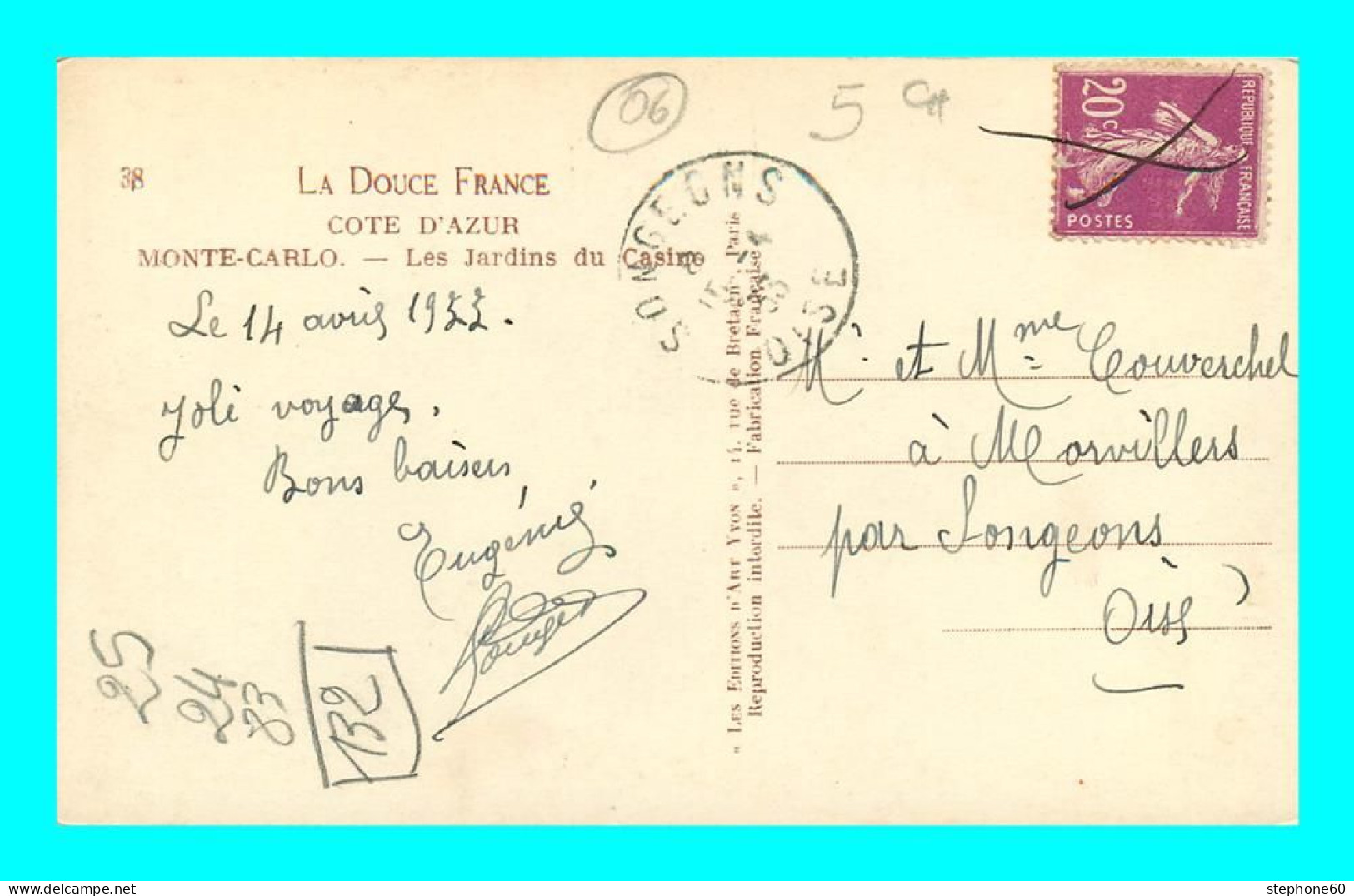 A942 / 059 MONTE CARLO Jardins Du Casino - Monte-Carlo