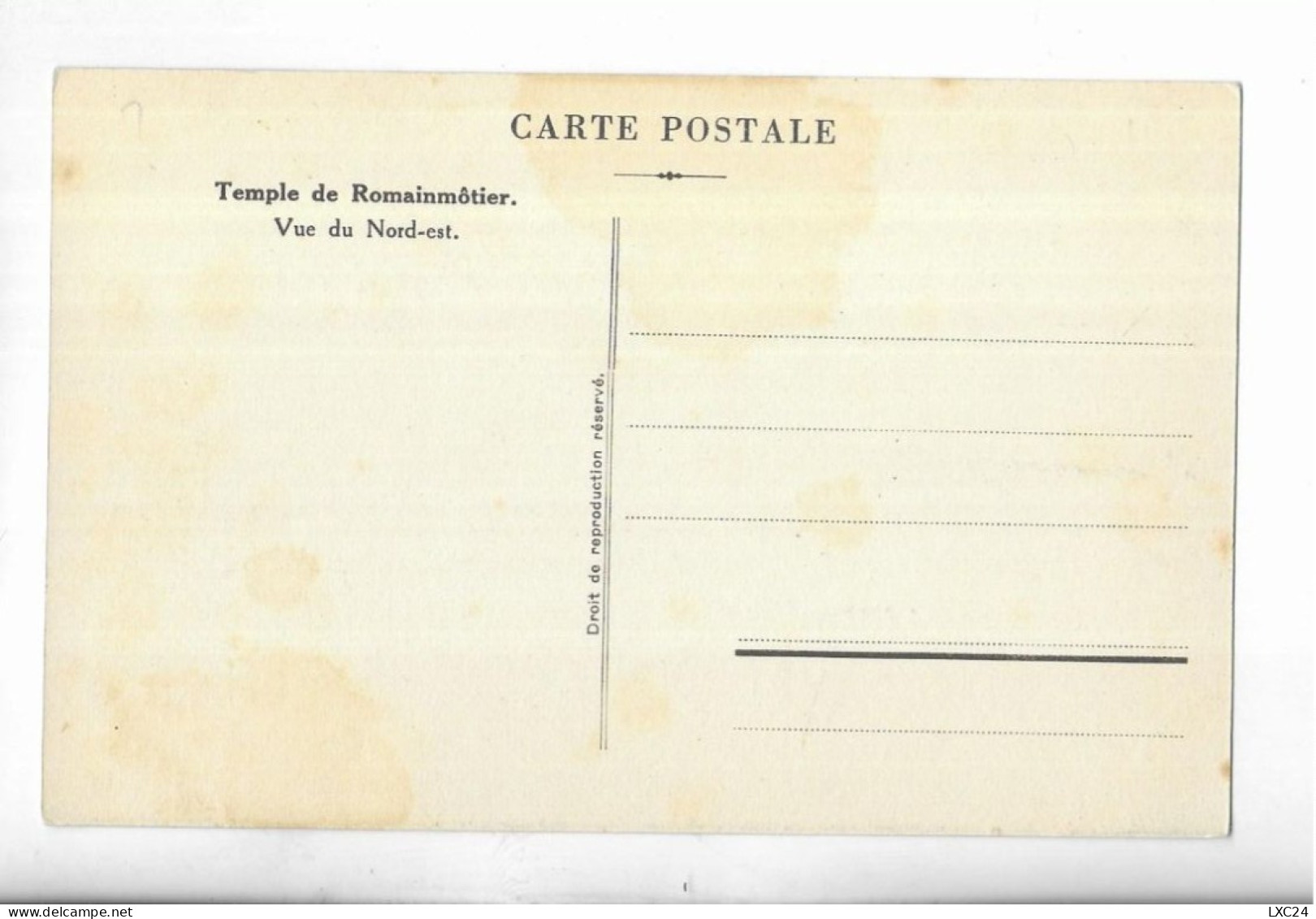 TEMPLE DE ROMAINMOTIER. VUE DU NORD EST. - Romainmôtier-Envy