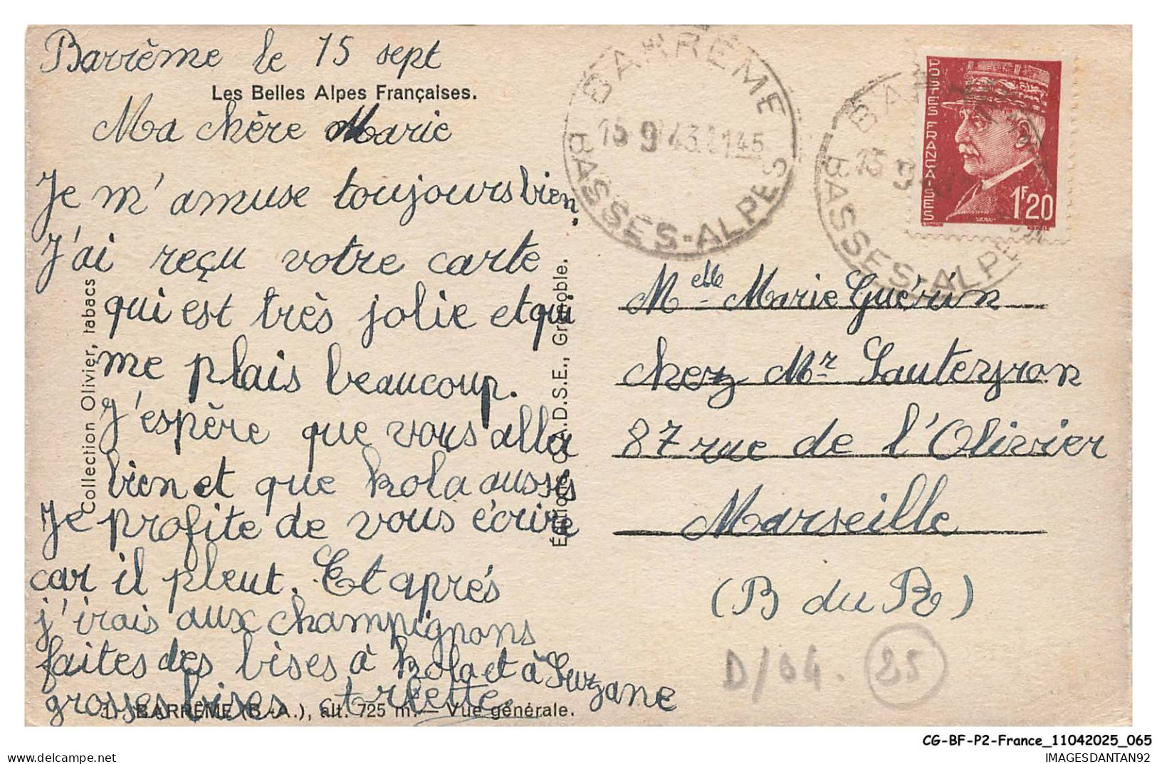 CG-BFP2-0535-04 - BAREIME - Alt 725 M - Vue Générale - Barcelonnette