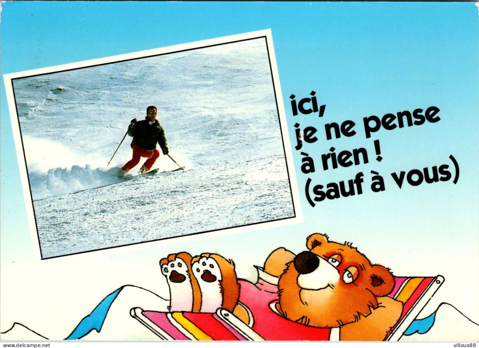 Humour - cpsm - - Humour - Ici , je ne pense à rien ( sauf à vous ) AG30
