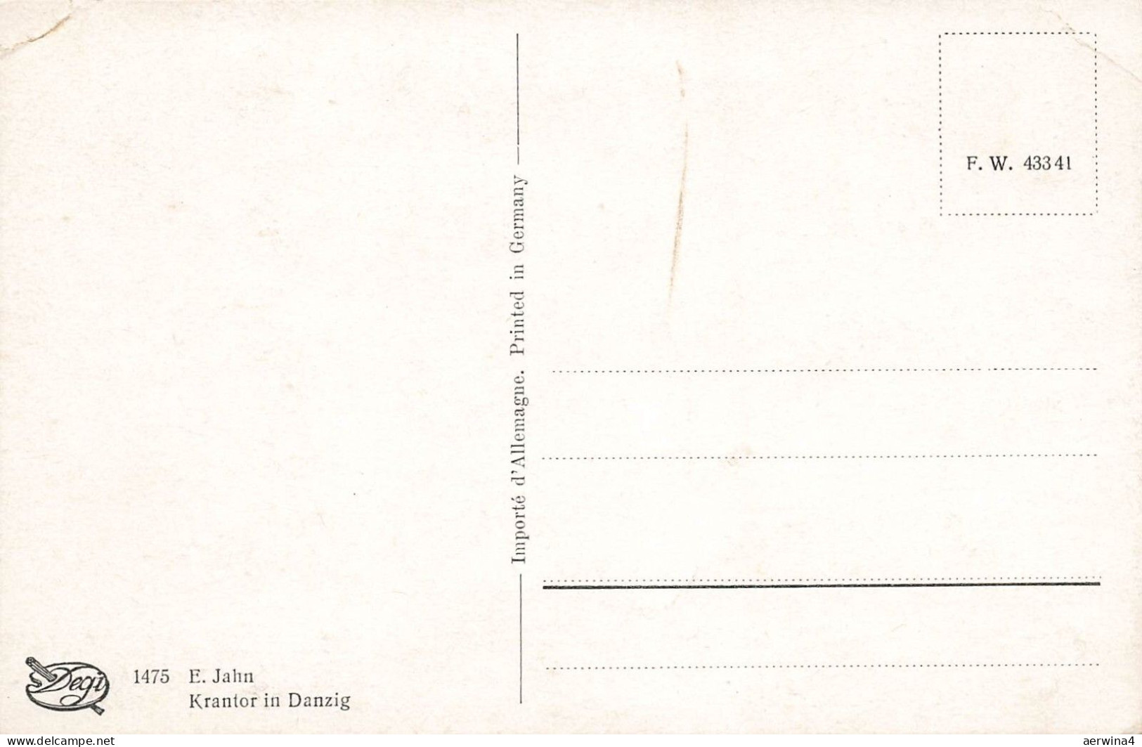 Krantor In Danzig Postkarte AK - Danzig
