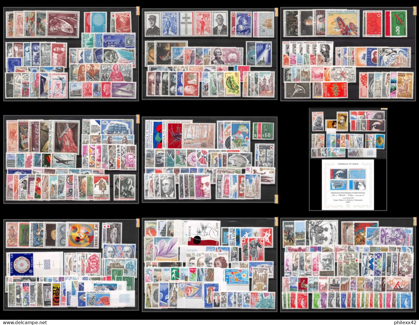 Départ 1 EURO - FRANCE COMPLET 1970 / 1978 NEUF ** MNH A SAISIR Forte Cote - ....-1939