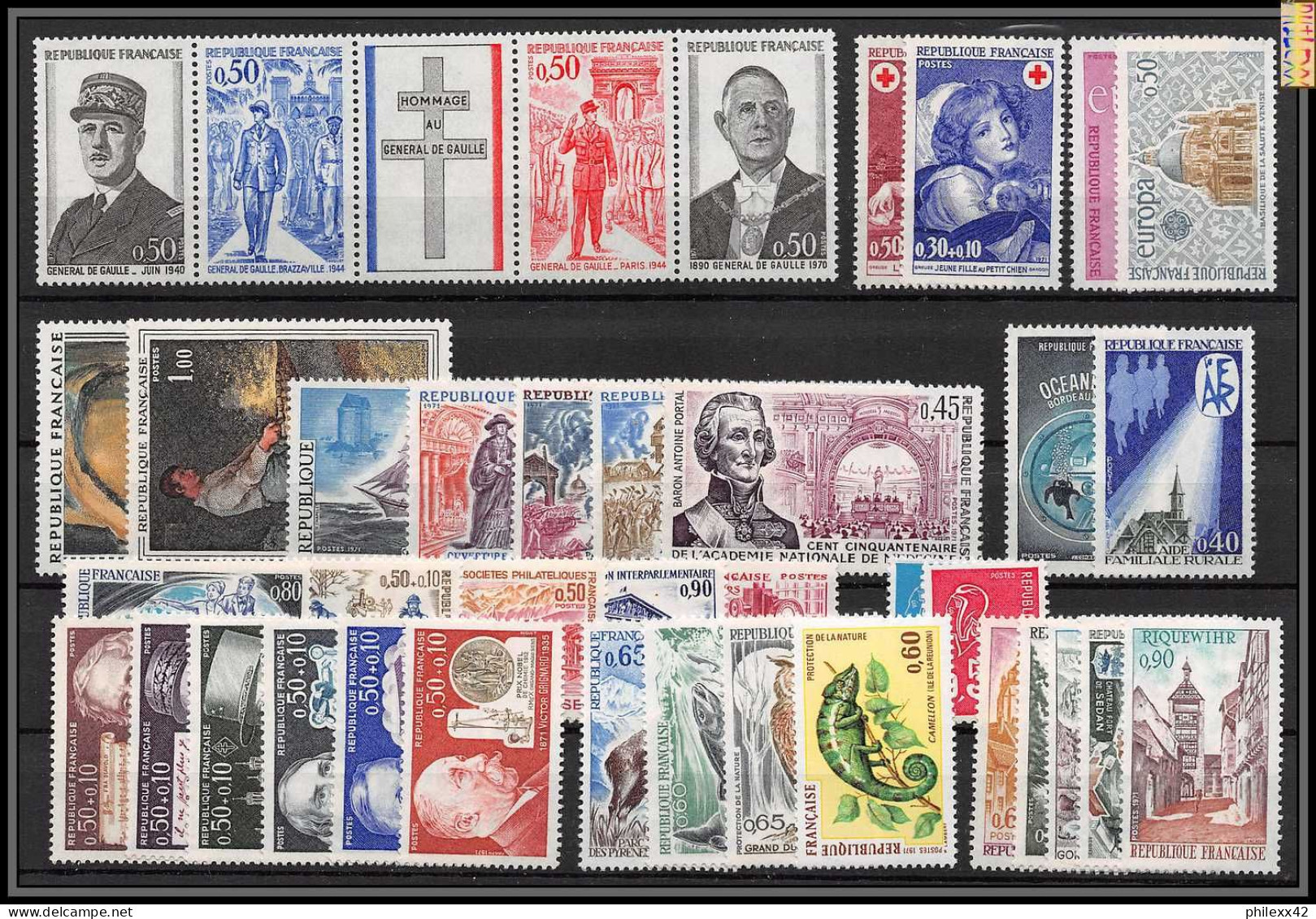 Départ 1 EURO - FRANCE COMPLET 1970 / 1978 NEUF ** MNH A SAISIR Forte Cote - ....-1939