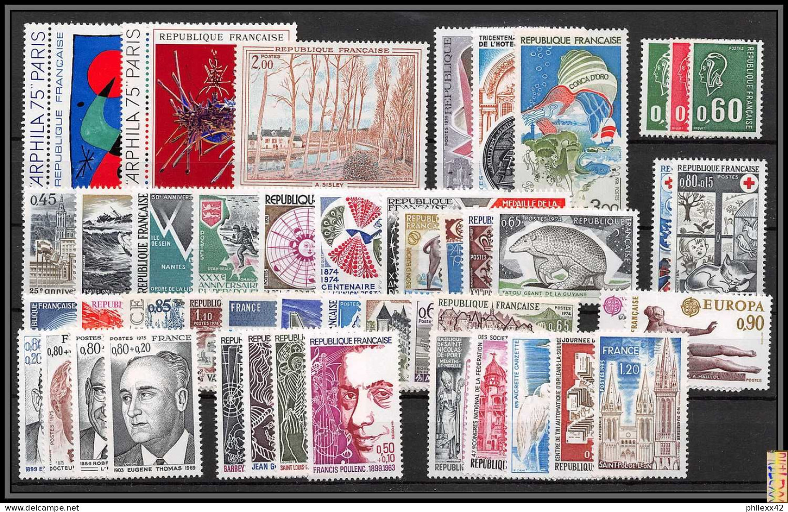 Départ 1 EURO - FRANCE COMPLET 1970 / 1978 NEUF ** MNH A SAISIR forte cote