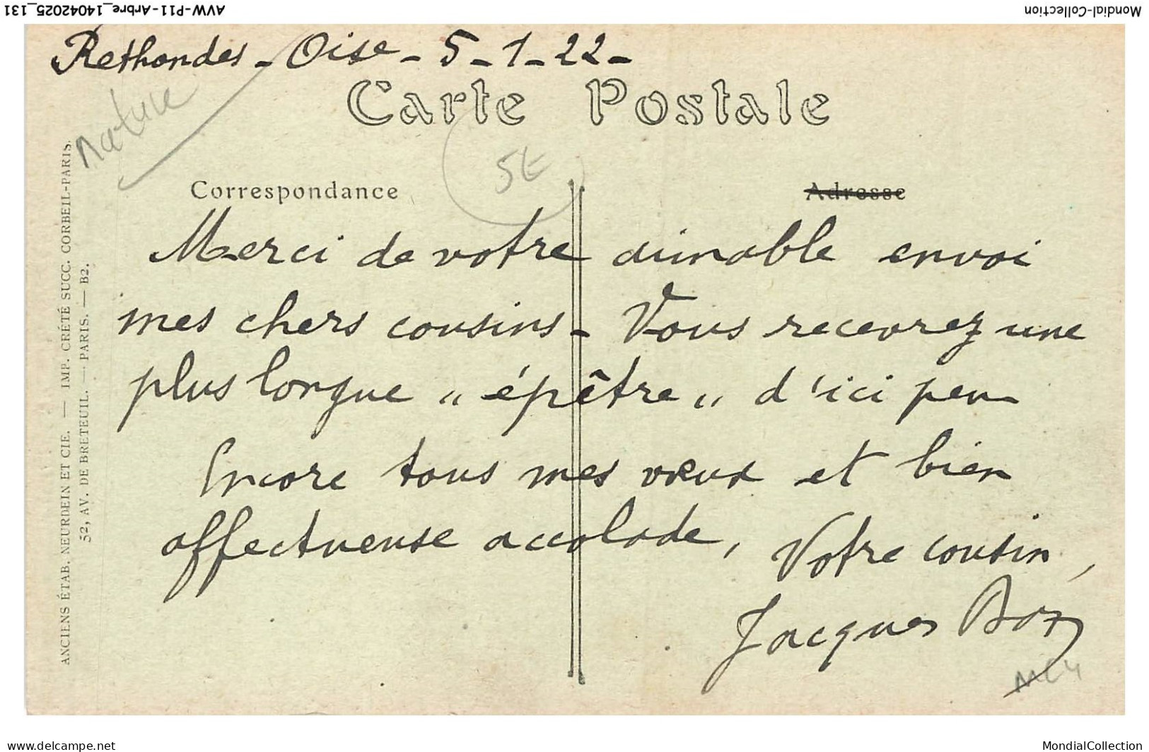 AVWP11-0627-ARBRE - Compiegne - Le Gros Chene - Bäume