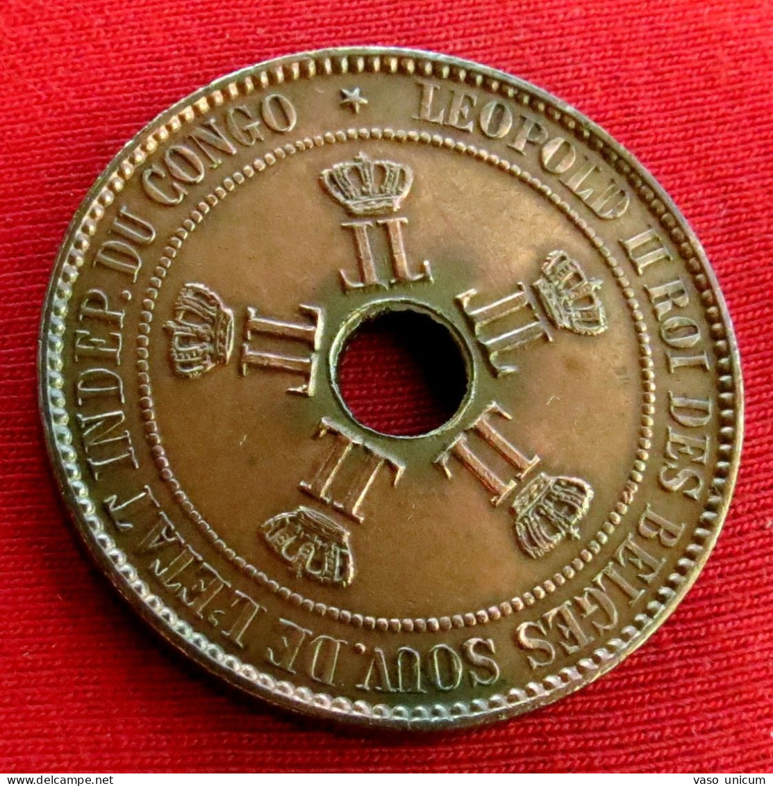 Congo Free State Belgian 10 Centimes 1888 Belgish - Andere & Zonder Classificatie