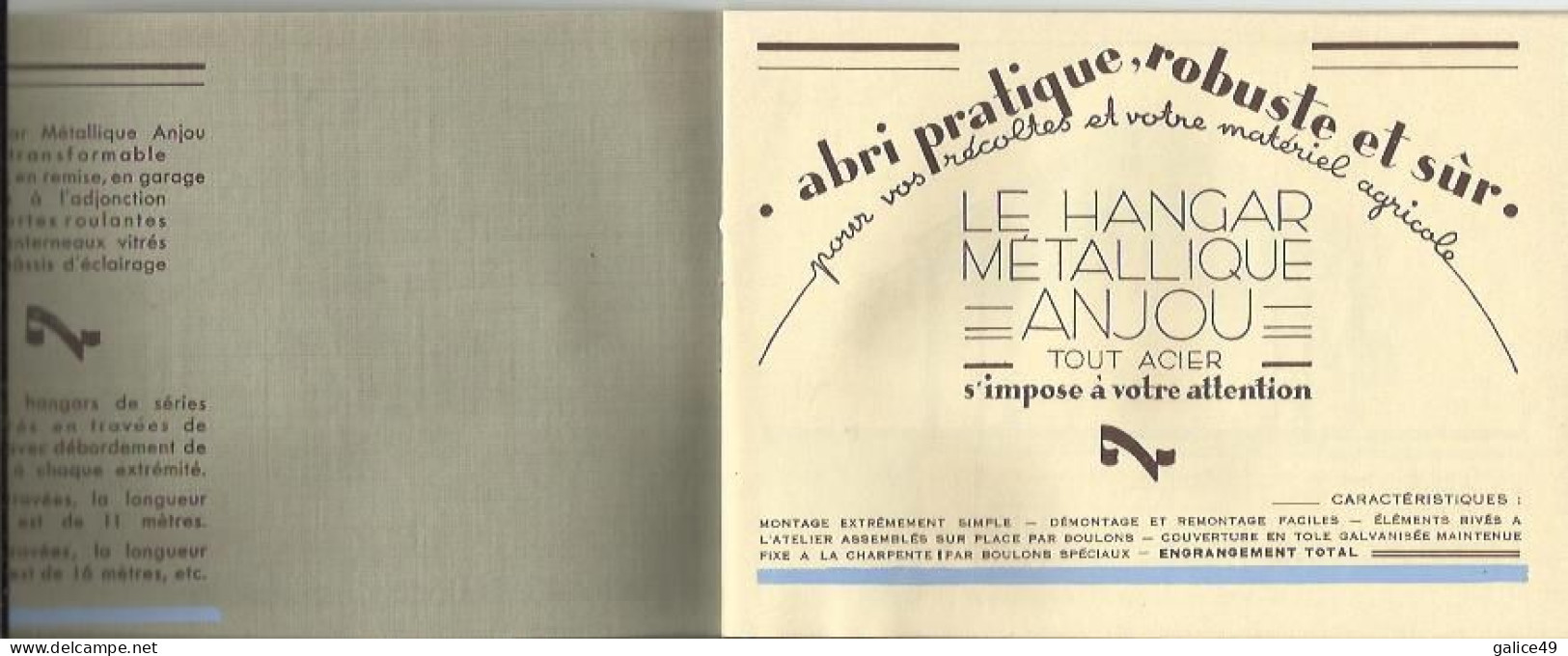 Brochure Publicitaire 1948/1950 - Hangars Agricole Cousin-Leduc à Martigné-Briand  8pages 16cmx12cm + Couverture - Architecture