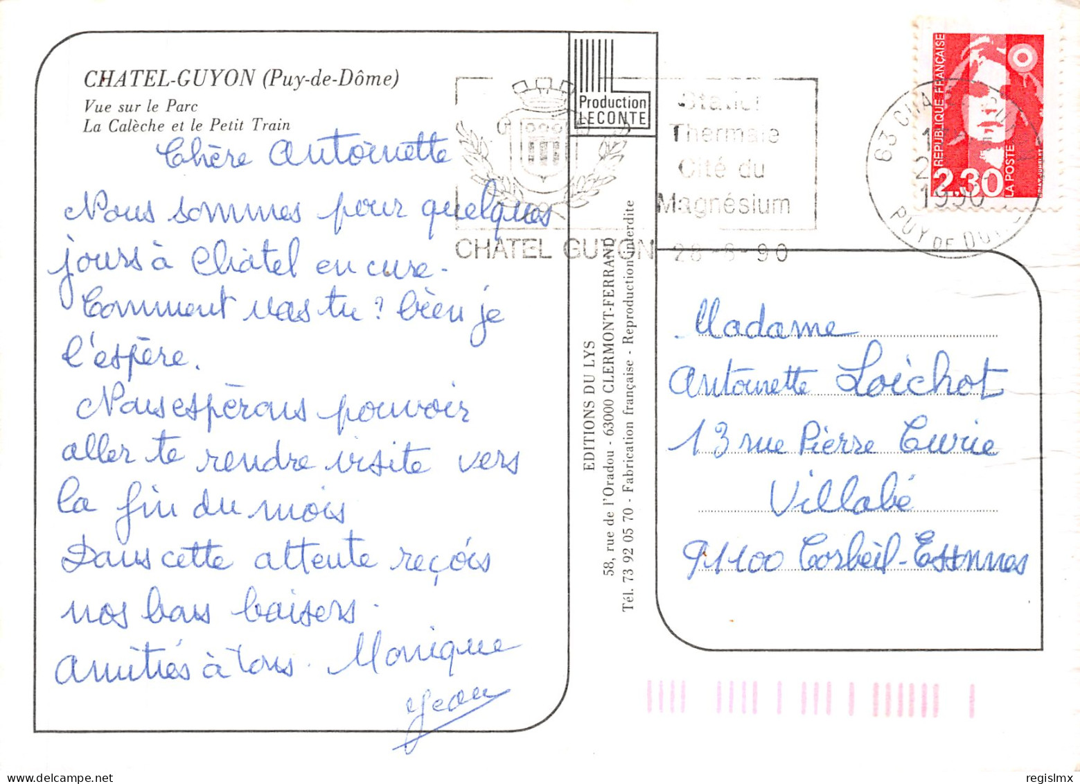 63-CHATEL GUYON-N°T1074-C/0279 - Châtel-Guyon