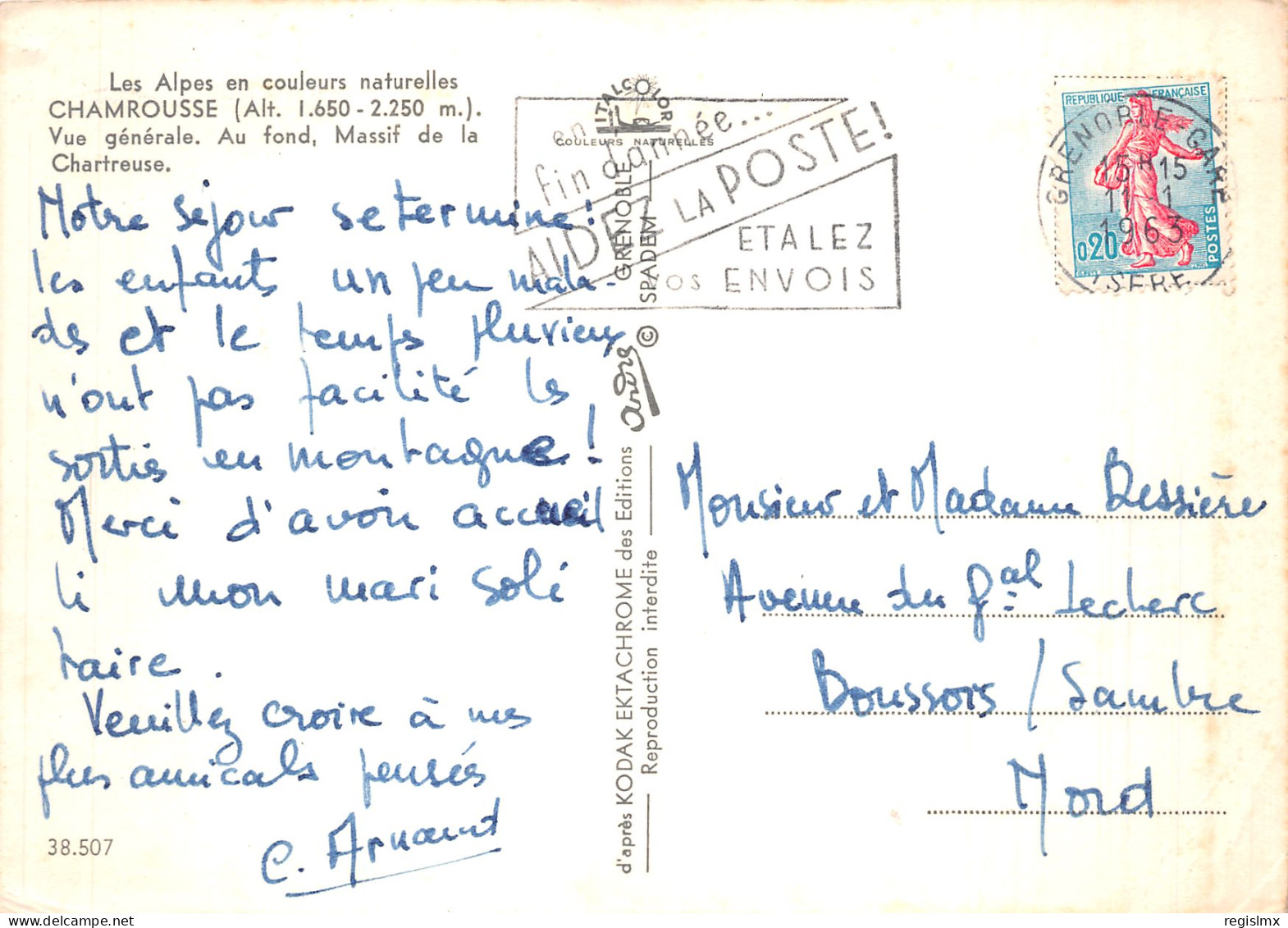 38-CHAMROUSSE-N°2104-C/0239 - Chamrousse