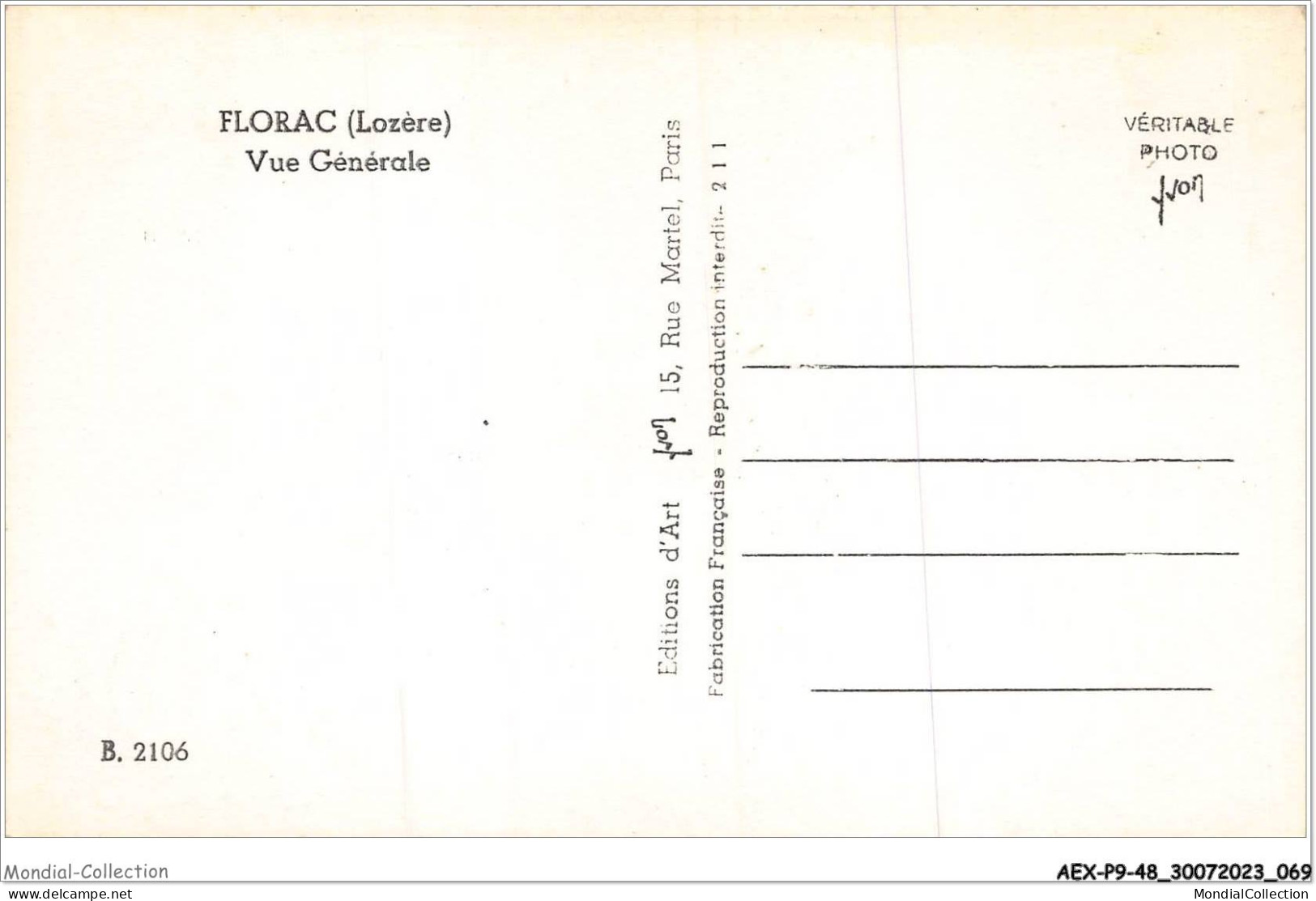 AEXP9-48-0864 - FLORAC - Vue Générale - Florac