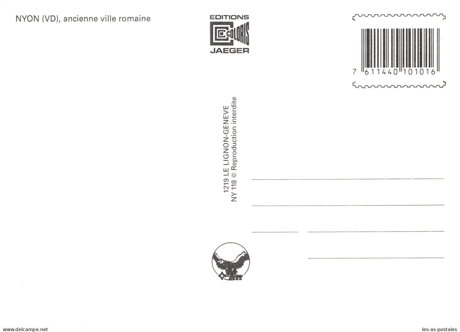 SUISSE NYON ANCIENNE ROMAINE - Nyon