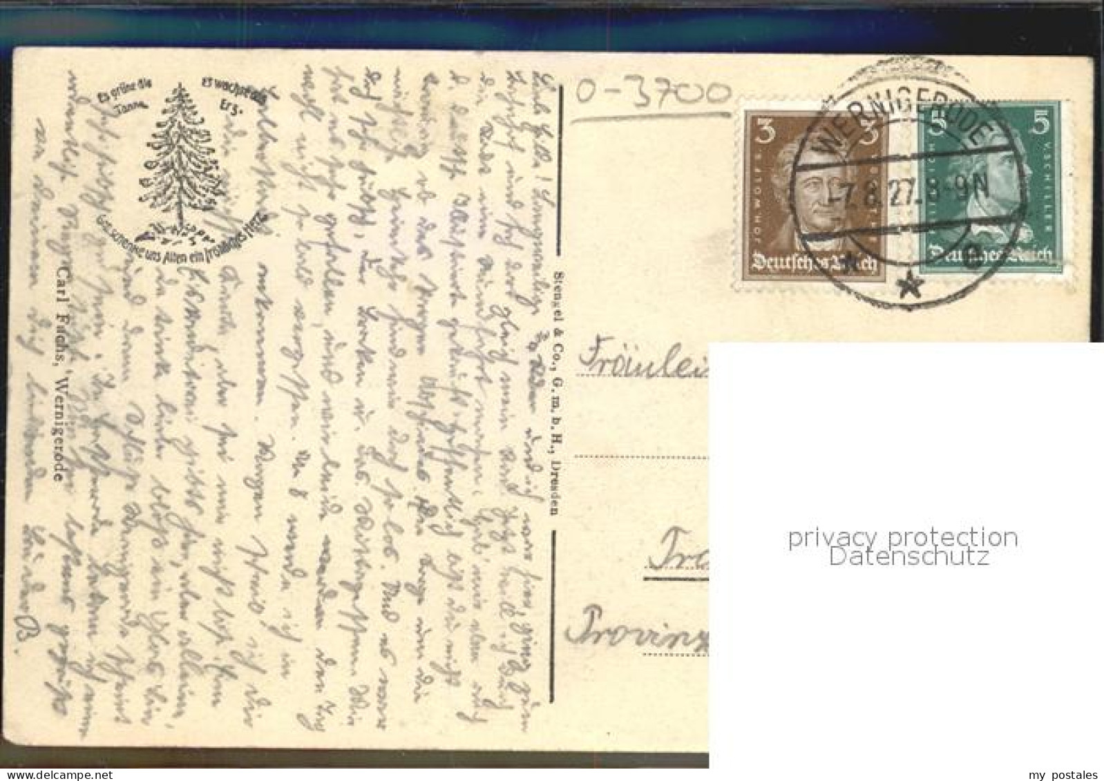 Hasserode Stadtansicht Schloss - Wernigerode