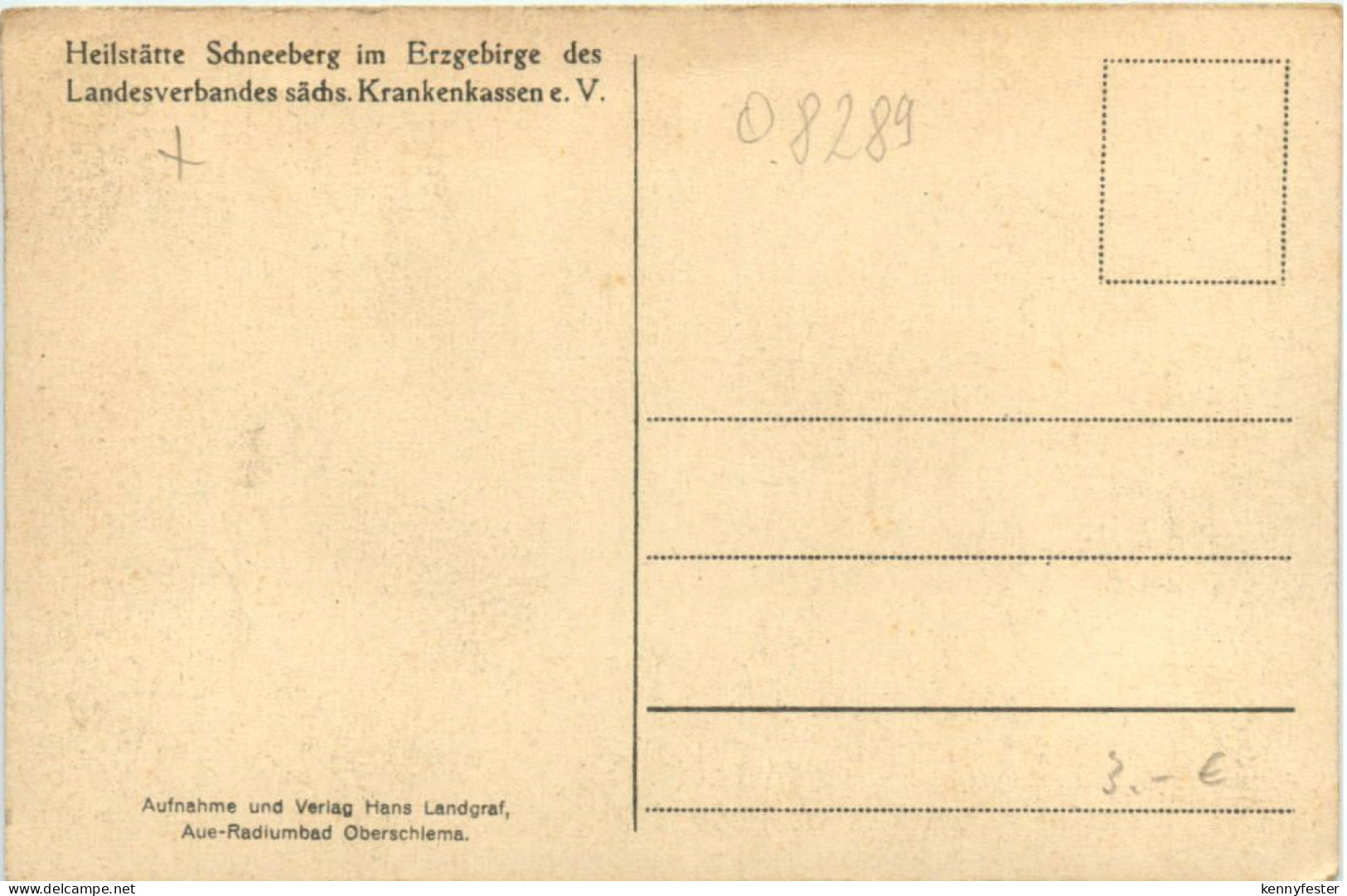 Schneeberg, Heilstätte - Schneeberg