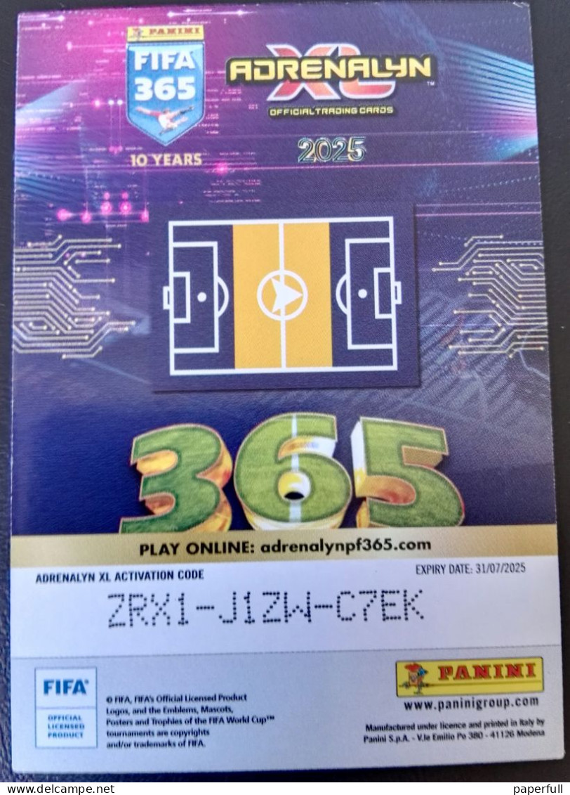 Cromo, Sticker PANINI FIFA 365, 2025 / Joao Neves, Benfica (MAGICIAN) #342 - Edition Espagnole