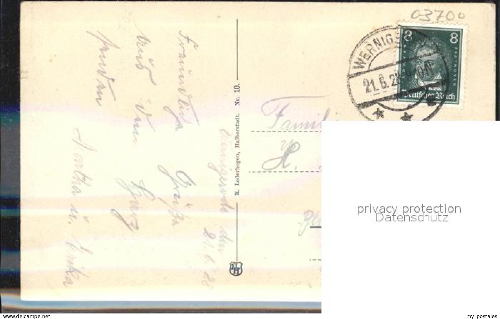 Wernigerode Harz Blick Vom Blumenweg - Wernigerode