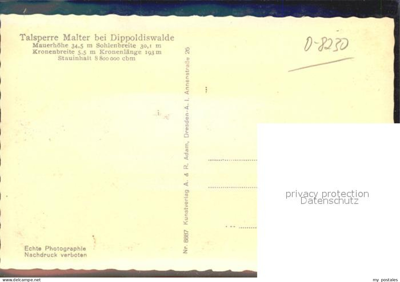 Malter Talsperre - Dippoldiswalde