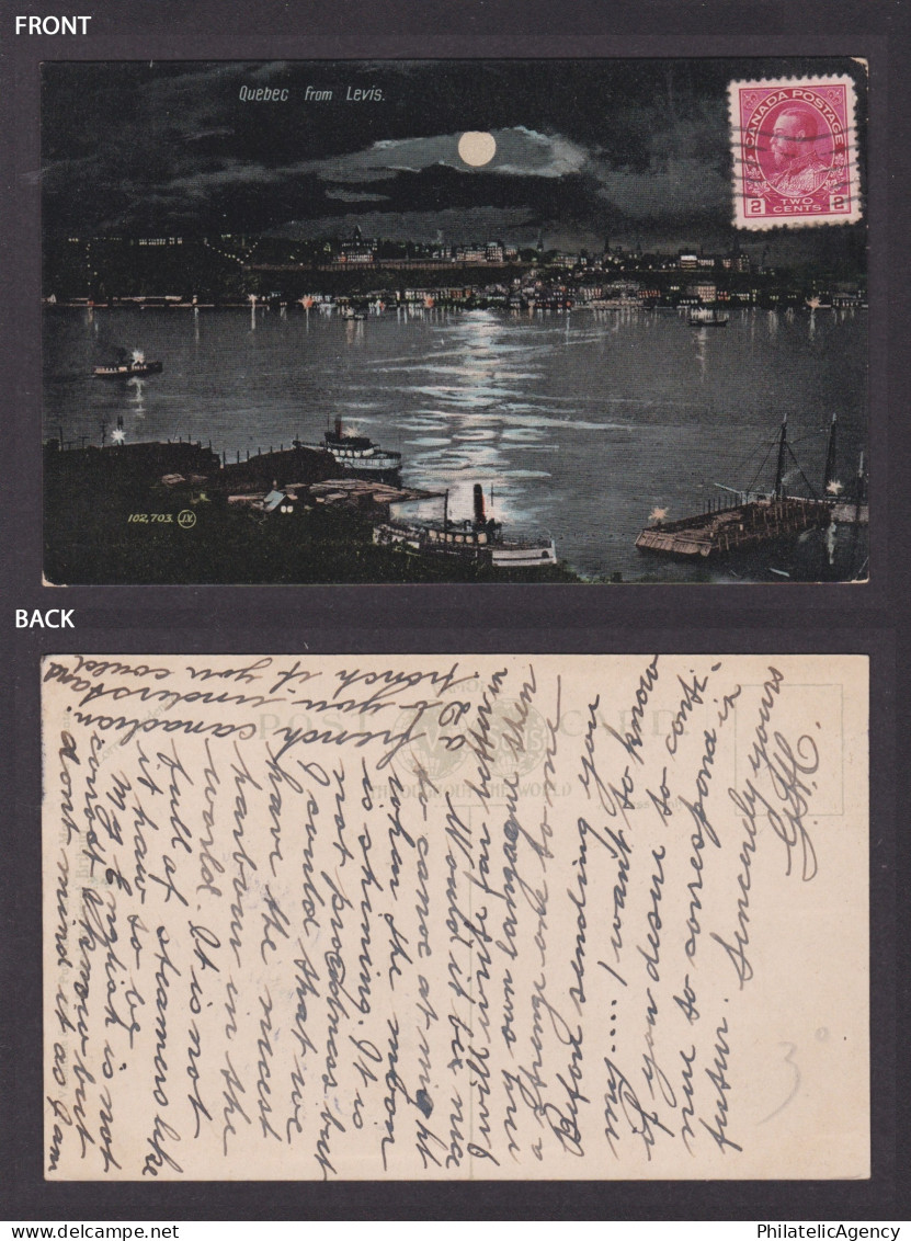 Postcard, CANADA, Quebec From Levis - Québec - La Cité