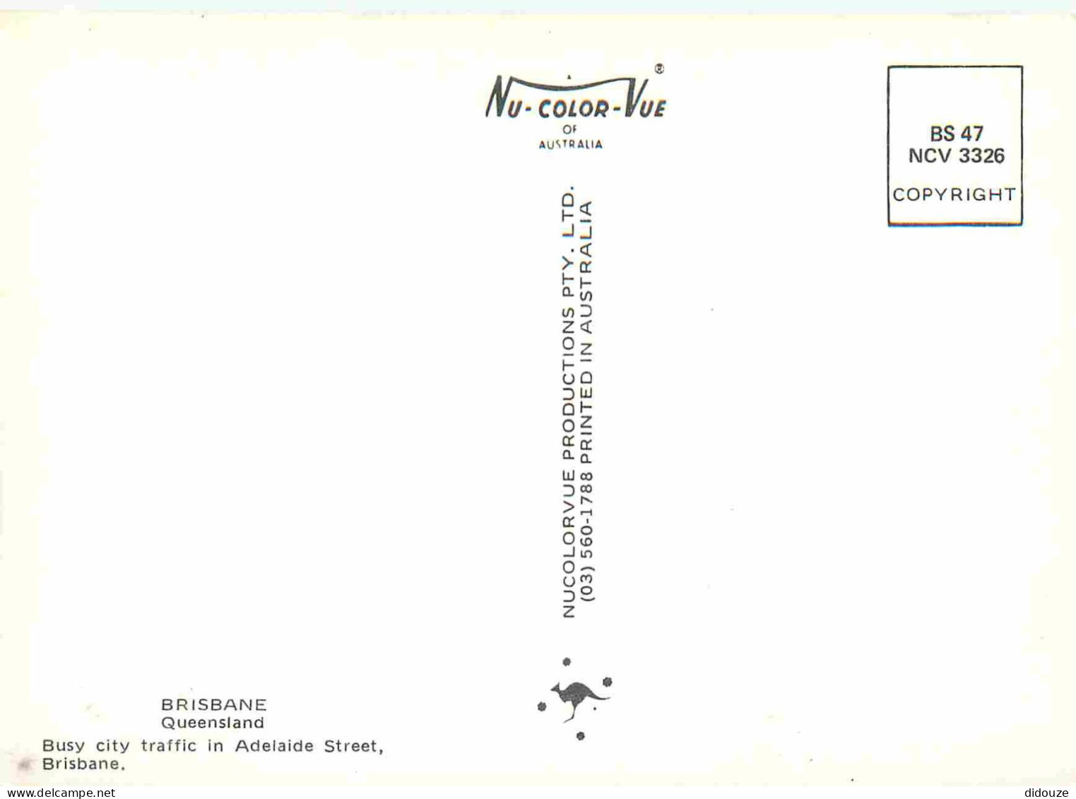 Australie - Brisbane - Busy City Traffic In Adelaide Street - Automobiles - Immeubles Architecture - CPM - Voir Scans Re - Brisbane