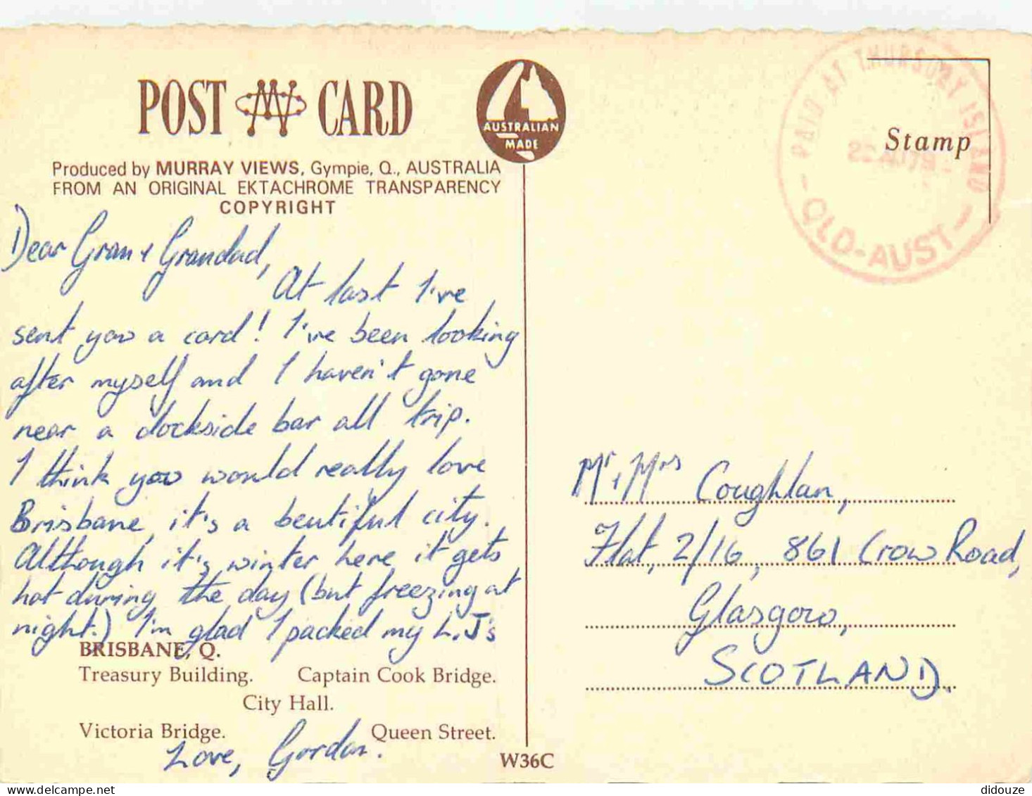 Australie - Brisbane - Multivues - Treasury Building Captain Cook Bridge City Hall Victoria Bridge Queen Street - CPM - - Brisbane