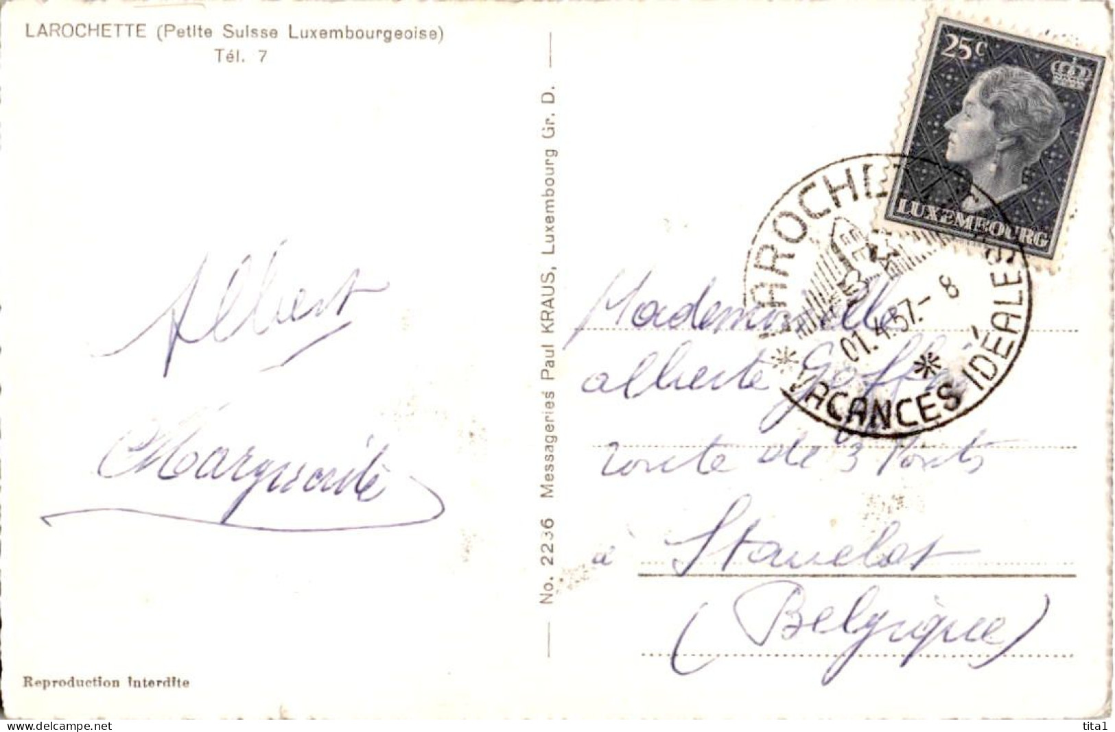 Larochette  - Grand Hotel De La Poste - Fels