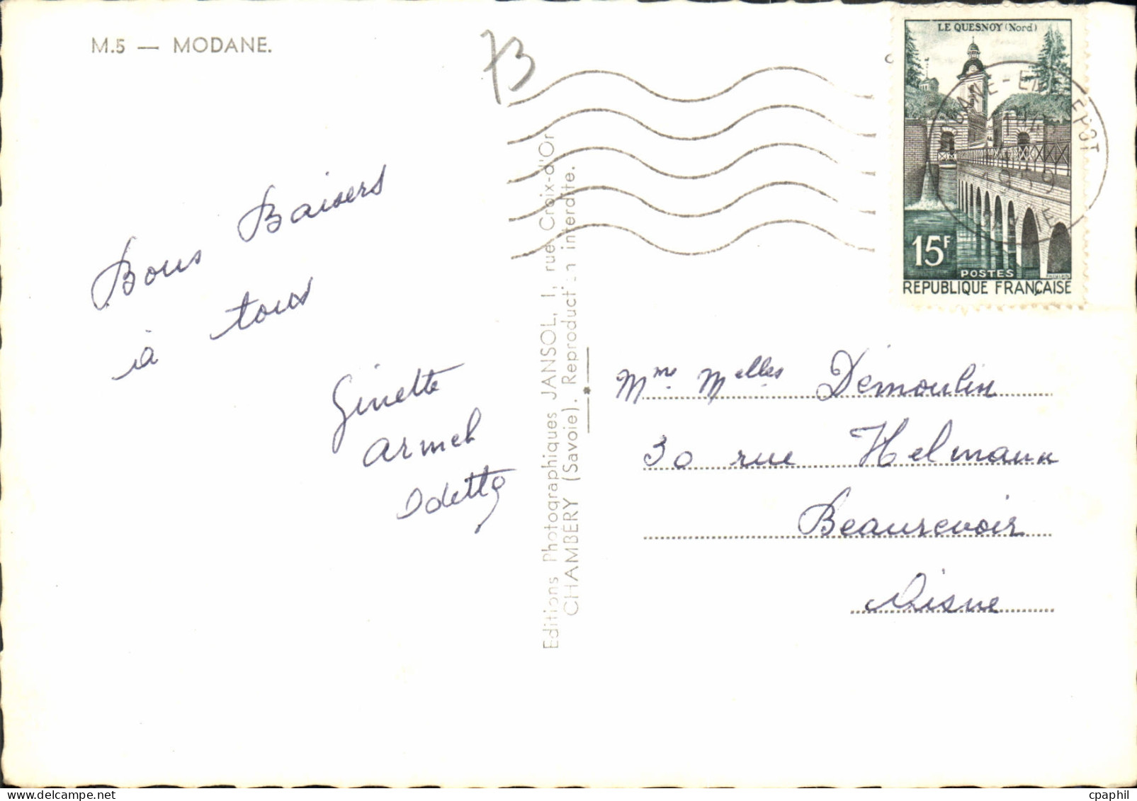 CPM Souvenir De Modane - Modane