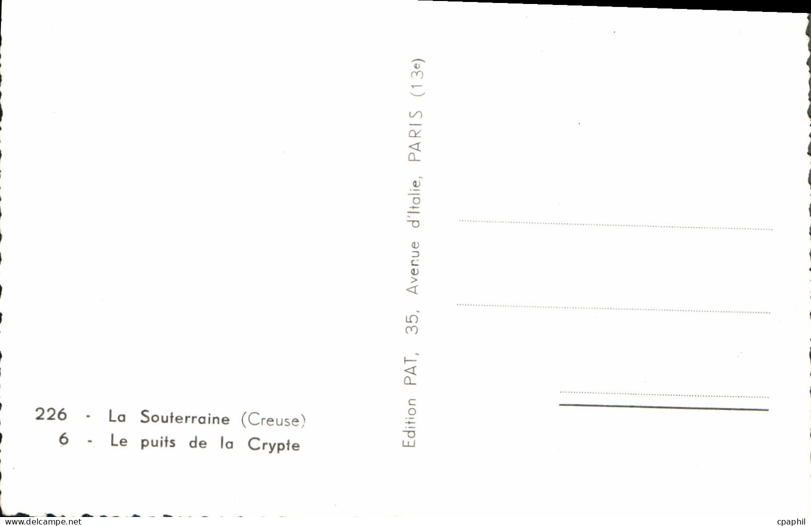 CPM La Souterraine Le Puits De La Crypte - La Souterraine