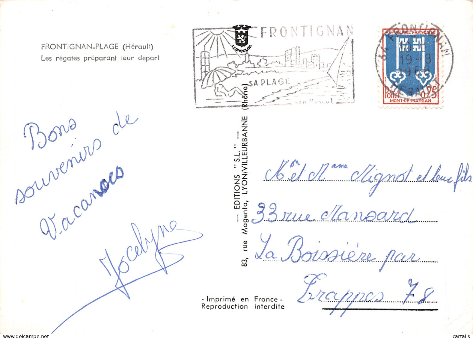 34-FRONTIGNAN PLAGE-N° 4409-B/0149 - Frontignan