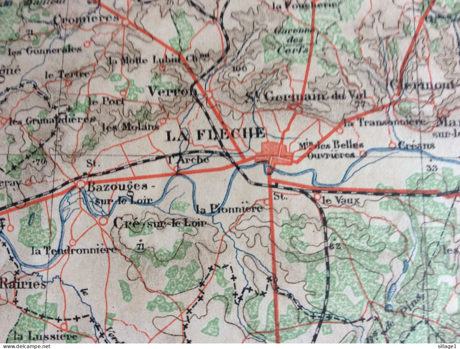 ANGERS LA LOIRE LA FLÊCHE CRAON St. ROUGÉ POUANCÉ SEGRÉ CANDÉ BAUGÉ SABLÉ CHÂTEAU-GONTHIER - Cartes Géographiques