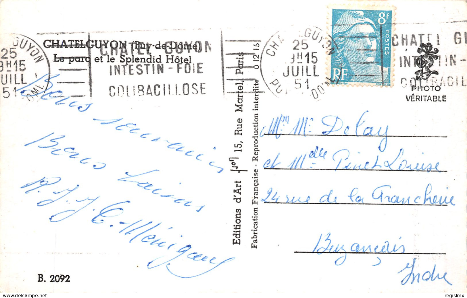 63-CHATEL GUYON-N°2133-D/0271 - Châtel-Guyon