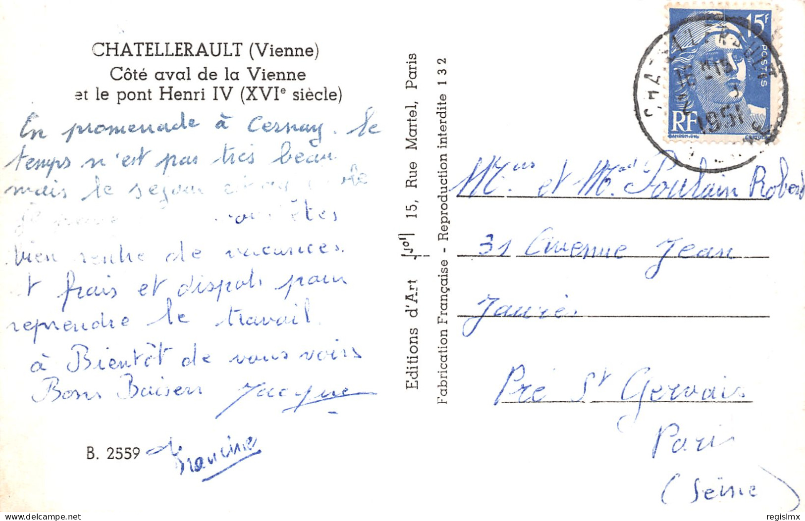 86-CHATELLERAULT-N°2140-E/0025 - Chatellerault