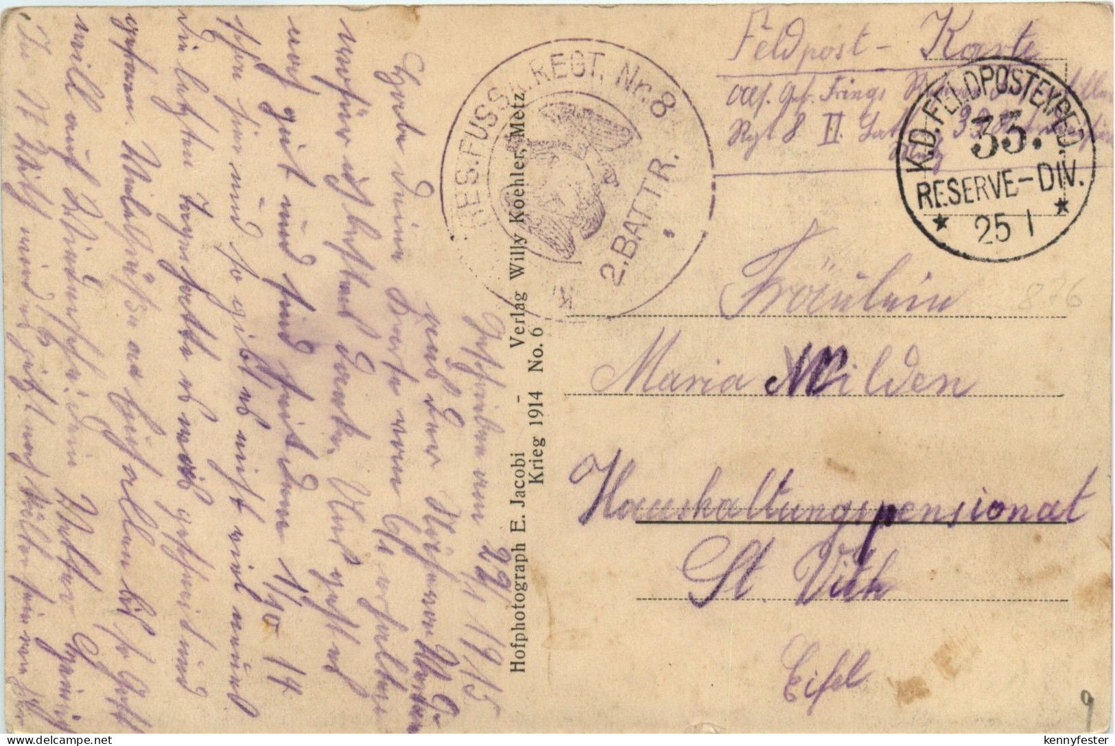 Etain - Feldpost - Etain