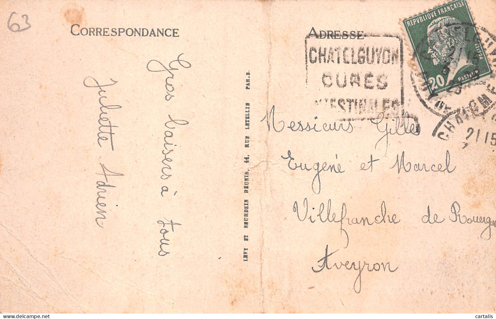 63-CHATEL GUYON-N°LP5010-F/0279 - Châtel-Guyon