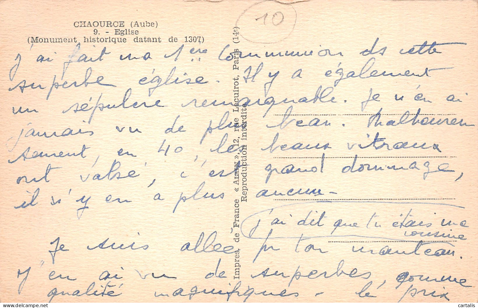 10-CHAOURCE-N°LP5011-D/0033 - Chaource